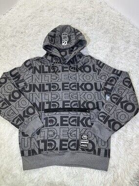Ecko Unltd All Over Logo Hoodie Mens size XL New With Tags!